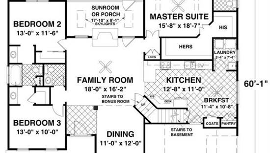 Main Level Floor Plan